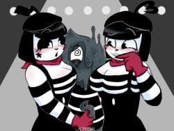 blot_(dandy's_world) bonbon_(derpixon) chuchu_(derpixon) clip_studio_paint_(medium) dandy's_world dandys_world handjob mime mime_and_dash tentacle