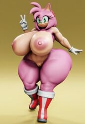 1girls 3d 3d_model ai ai_generated amy_rose amy_rose_(vulkyasha) ass big_ass big_breasts big_butt breasts bubble_ass bubble_butt female female_focus female_only hedgehog hedgehog_girl naked nude pink_body pink_fur pink_skin simple_background solo solo_female solo_focus tagme thick_thighs vulkyasha_(style)