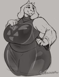 1girls anthro big_breasts chubby clothing curvy dress female furry furry_female goat goat_girl goat_horns huge_breasts jezzlen mature_female milf older_female solo thick_thighs toriel undertale voluptuous voluptuous_female wide_hips