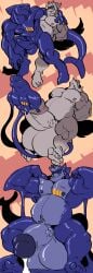anthro balls belly big_balls big_penis blue_body canine cock cum dick engis_(trencalos) flexing fur furry gay goo_creature homosexual hyper_balls hyper_penis male male/male male_only male_penetrating muscle_growth muscles muscular muscular_male penetration penis sequence sex shark shark_tail slime testicles trencalos