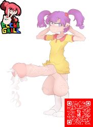 arale_norimaki balls ecchigrill futanari hyper_balls hyper_genitalia hyper_penis hyper_testicles intersex penis stickerhentai stickerhentai.com testicles