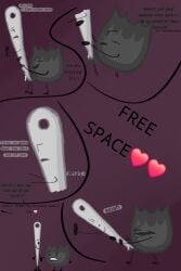 balls battle_for_dream_island bfdi bfdia complaining cum cum_inside female firey_(bfdi) inanimate_object male missdearydoll needle_(bfdi) object_show object_show_community object_shows osc pussy sex testicles the_power_of_two tpot