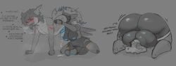 1boy 1boy1futa 1futa 1futa1boy after_digestion anthro anthro_femboy blush blush_lines churning_balls churnstyle dark_gray_text death digestion ear_piercing ear_ring earrings english english_dialogue english_language english_text femboy femboy_anthro giggle giggling giggling_ass grey_background horse_penis horseballs horsecock horsecock_futa m.i.r.r.a._(churnstyle) male male_death oral oral_vore questionable_consent questioning questioning_arousal robot robot_futa robot_humanoid robot_penis same_size_vore shaking_ass shaking_balls shaking_butt shaking_hips shaking_legs shark shark_boy shark_femboy shark_fin shark_humanoid shark_tail shark_teeth skull snuff tounge_on_cock vore willing_prey