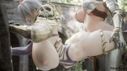 animated breast breasts futanari hentai huge_breasts ivy outdoors penis pussy sfm soul_calibur sound stomach_bulge tagme tdontran uncensored val video virtual_reality vranimeted