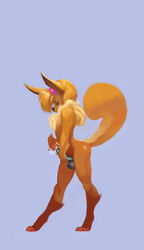 anthro balls big_penis canine erection fur girly hair half-closed_eyes julicat male mammal nude penis solo standing