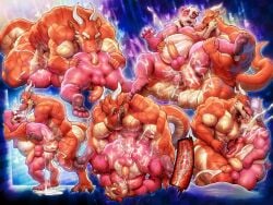 against_surface against_wall all_fours anal anal_sex anthro ass backsack balls balls_scar bear bed belly belly_grab biceps bodily_fluids bodyguard_position butt_grab carrying_another carrying_partner clenched_teeth cum cum_in_mouth cum_in_own_mouth cum_in_self cum_inside cum_on_butt cum_splatter cum_while_penetrated dragon duo erection excessive_cum excessive_genital_fluids foreskin french_kissing from_behind_position furniture genital_fluids genitals gerrkk giant_panda griffin_(awpdragon) half-closed_eyes hand_on_butt hand_on_neck happy inside kissing kumama leg_grab licking lying male male/male mammal multiple_positions muscular muscular_male mythological_creature mythological_scalie mythology narrowed_eyes nipple_fetish nipple_lick nipple_piercing nipple_play nipple_ring nipples nude on_bed on_side one_eye_closed one_leg_up oral oral_penetration overweight penetration penis penis_backwards penis_grab penis_in_mouth piercing piledriver_position pillow pink_body raised_leg red_body retracted_foreskin rimming ring_piercing scalie sex sitting sitting_position spread_butt spreading standing standing_sex teeth tongue tongue_out uncircumcised upside-down