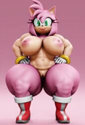 1girls 3d 3d_model ai ai_generated amy_rose amy_rose_(vulkyasha) ass big_ass big_breasts big_butt breasts bubble_ass bubble_butt female female_focus female_only hedgehog hedgehog_girl naked nude pink_body pink_fur pink_skin simple_background solo solo_female solo_focus tagme thick_thighs vulkyasha_(style)