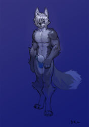 anthro big_sheath canine furry julicat looking_at_viewer male male_only mammal muscular solo standing underwear