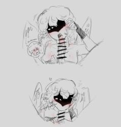 2boys blowjob blowjob_face builderman censor_bar forsaken_(roblox) gay male male_only oral penis roblox roblox_game robloxian self_upload selfcest shadow_over_eyes shedletsky tagme tagme_(artist) telamon twink yaoi