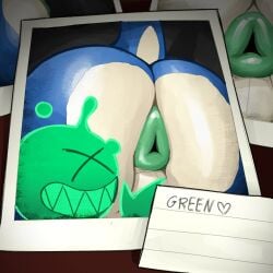 1boy 2025 ambiguous_gender anthro anus ass ass_focus asshole big_ass big_butt bloons_td_6 bloons_tower_defense blue_fur colored_anus corvus_(bloons_tower_defense) green_anus male male_only monkey monkey_boy monkey_tail monkiebrained photo rear_view selfie sharp_teeth spirit tail taint