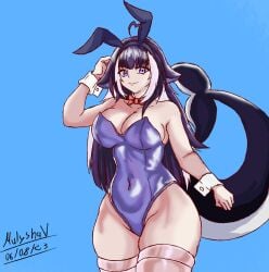 big_ass big_breasts big_butt big_thighs big_titties bikini blue_eyes breasts bunny_ears bunny_girl bunny_girl_suit bunnysuit curvaceous curvaceous_female curvaceous_figure curvy curvy_figure curvy_hips female female_focus female_only indie_virtual_youtuber looking_at_viewer mulyshav orca orca_girl orca_tail short_hair shylily virtual_youtuber vtuber white_hair