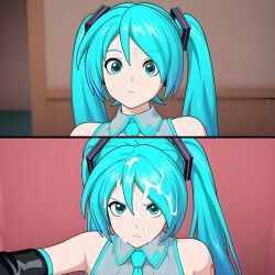 hatsune miku from vocaloid