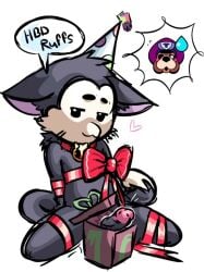 birthday birthday_hat brawl_stars cock colonel_ruffs dick feline gay gay_couple kit_(brawl_stars) penis presenting_penis supercell