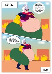 annoyed ass_focus belle_(brawl_stars) big_ass big_belly brawl_stars breasts craving digested digested_prey digestion fat_ass gilf hungry hyper hyper_belly hyper_butt obese obese_female outlaw skullbitee thick_thighs vore weight_gain wide_hips