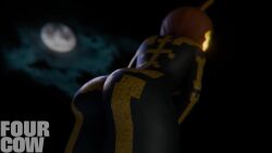 1girls 3d animated ass ass_focus ass_jiggle black_body black_skin buttjob dark_skin female fortnite fortnite:_battle_royale four_cow jiggle jiggle_physics loop looping_animation moon night night_sky no_sound pumpkin pumpkin_head spice_(fortnite) tagme twerking video