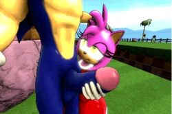 amy rose from sonic (series) by shocking (artist)