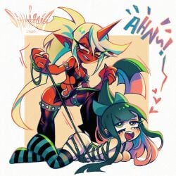 kneesocks daemon from panty & stocking with garterbelt by sinkaraia
