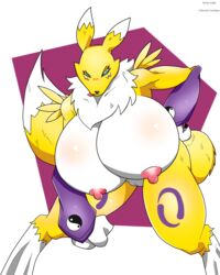 renamon from digimon by a-side