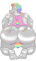 anthro anus ass big_butt big_daddy_rhino bigdaddyrhino clothing gay gay_male gay_pride huge_butt invalid_tag male male_only mammal muscular muscular_male presenting presenting_hindquarters rainbow rhinoceros solo tattoo thong unknown_artist