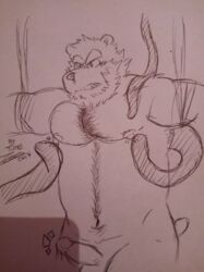 bear male mammal muscular nipples oso pecs tute_(character) tutexl_(artist) yaoi