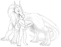 2003 anthro bite canine dragon duo erection feral imminent_vore invalid_tag male mammal masturbation penile_masturbation penis salamander_(artist) scalie vore wolf yaoi