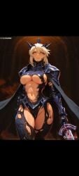 ai_generated artoria_pendragon_(lancer_alter) bouncing_ass bouncing_breasts dancing dominant fate/grand_order fate/stay_night fate_(series) ia king knight queen sexy_body tomboy walking warrior