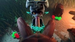 3d animated big_penis blowjob campfire deepthroat duo female lewdheart_(heart_lewd/iheartvoiceover) male midna opennsfwsp outside sound sound_effects tagme the_legend_of_zelda tradelt video