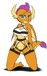 1girls anthro female friendship_is_magic hasbro my_little_pony smolder_(mlp) solo sparityqueen