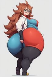 ai_generated android_21 android_21_(human) big_ass big_breasts bottom_heavy dragon_ball female gigantic_ass gvukub huge_ass thick_thighs wide_hips