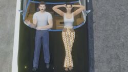 3d 3d_(artwork) armpit_stubble armpits arms_up athletic_female blender blender_(artwork) blender_(software) blender_cycles lmgmm06 moustache muscular muscular_female richard_blake_(lmgmm06) shannon_lentz_(lmgmm06) short_hair stubble tomboy