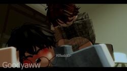 1femboy 2boys 3d anal anal_sex animated artist_name ass blush cum_inside english_text femboy gay gay_sex goodyaww male male/male male_only roblox robloxian self_upload shorter_than_30_seconds sound tagme text video watermark