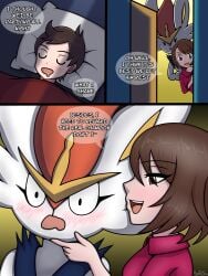 1boy 1girl1boy 1girls 2d 2d_(artwork) 2d_artwork against_wall ahe_gao ahegao_face ara_ara ass ass_focus ass_visible_through_clothes ass_visible_under_skirt award big_ass black_bra black_suit blowjob blush blushing_female breed_me brown_eyes brown_eyes_female brown_hair brown_hair_female bunny_ears cat_ears cinderace cinderace_(cosplay) clothed clothed_female clothed_sex comic comic_page cosplay cowgirl_position cum_request dialogue eyes_rolling_back fat_ass fellatio female female_pokemon_protagonist filled_to_the_brim filled_womb finger_up fucked_from_behind fucked_silly game_ui gloria_(pokemon) glowing_eyes glowing_penis hand_on_ass hand_on_hip hands_on_ass hands_on_hips heart heart-shaped_pupils hyoreisan internal internal_cumshot internal_vaginal internal_view jumping looking_back lopunny_(cosplay) male_pokemon male_pokemon/female_human mating_press missionary missionary_position missionary_sex multiple_outfits multiple_pages multiple_panels oral oral_sex orgasm_face panties panties_aside partially_clothed pink_bra plump_ass pokémon_(species) pokemon pokemon_(species) pokemon_ss pokephilia pounce red_shirt reward reward_sex riding riding_penis rolling_eyes seductive_expression seductive_eyes seductive_smile sex sex_from_behind smirking_at_partner thicc thick thick_ass tight_clothing tongue tongue_out tongue_out_blowjob torn_bodysuit torn_clothes torn_legwear torn_pantyhose trophy unzipped unzipped_bodysuit unzipped_catsuit victor_(pokemon) wild_take