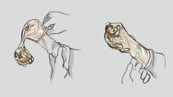 16:9 animal_genitalia anthro arkani_(arkwulff) arkwulff canid canine canis condom duo equid equine equine_genitalia extreme_size_difference genitals hi_res horse male male/male mammal sexual_barrier_device size_difference trapped_in_condom wearing_condom widescreen wolf