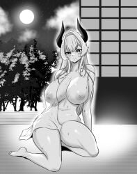 1girls 2d 2d_(artwork) alancruzk anastasia_white big_breasts clouds fanart fanart_from_twitter female female_focus female_only full_body high_resolution highres horns huge_breasts indoors latam_virtual_youtuber long_hair looking_at_viewer moon naked naked_female night nipples nude nude_male open_door pointy_ears sitting sitting_on_ground smiling smiling_at_viewer solo_female solo_focus suggestive suggestive_look sweat sweaty_body trees virtual_youtuber voluptuous voluptuous_female vtuber vtuberfanart