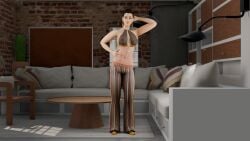 3d 3d_(artwork) athletic_female blender blender_(software) blender_cycles lmgmm06 muscular muscular_female see-through_clothing shannon_lentz_(lmgmm06) tomboy