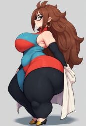 ai_generated android_21 android_21_(human) big_ass big_breasts bottom_heavy dragon_ball female gigantic_ass gvukub huge_ass huge_breasts thick_thighs
