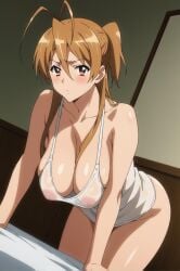 1girls ai_generated anime anime_girl cum female highschool_of_the_dead lewd naked naked_female nsfw porn rei_miyamoto sex