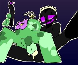 absurd_res ahe_gao antennae_(anatomy) anthro arsinnamon bent_legs bestiality_impregnation black_body blush blush_lines bodily_fluids bomb bomber bomber_antenna breasts camo camo_print closed_eyes creeper_(minecraft) cum cum_drip cum_dripping_from_pussy cum_from_pussy cum_in_pussy cum_inside dangerous dangerous_sex dripping duo ejaculation elemental_creature empty_eyes enderman explosives eyelashes fangs featureless_breasts female feral flora_fauna flower flower_accessory from_front_position fur genital_fluids genitals glorp green_body grey_body hair hi_res humanoid imminent_death imminent_orgasm implied_orgasm impregnation larger_female larger_penetrated leaf leaves_on_body legs_in_air legs_up looking_pleasured lying male male/female mating_press microsoft minecraft minecraft_mob missionary_position mojang multicolored_body multicolored_fur multicolored_hair nude nude_anthro nude_female nude_male on_back onomatopoeia outline penetration penis petals plant purple_eyes pussy rear_view rubbing rubbing_cheek rule_63 sex shallow_penetration simple_background simple_coloring simple_eyes size_difference skin_pattern skinny_female small_dom_big_sub smaller_male smile sound_effects spread_legs spreading teeth text toony treant tree xbox_game_studios zoophilia