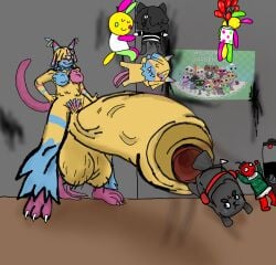 blot_(dandy's_world) bobette_(dandy's_world) coal_(dandy's_world) cock cock_vore dandy's_world edit funny futanari ibispaintx intersex jxci looey_(dandy's_world) meme meme_reference sandy_cheeks_cock_vore satire self_upload shitpost silly suction traced vacuum_penis vacuum_vore vore wtf yatta_(dandy's_world)