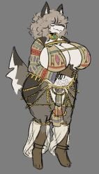 big_breasts breasts cleavage female furry huge_breasts mexifurfoof tagme thick_thighs wide_hips