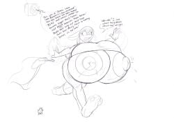 2016 amy_(badgerben) anthro areola badgerben balloonitis big_areola big_breasts big_nipples bodily_fluids bottomwear breast_expansion breasts buckteeth clothes_hanger clothing digital_media_(artwork) english_text expansion female hair huge_areola huge_breasts huge_nipples hyper hyper_areola hyper_breasts hyper_nipples lactating lagomorph leporid mammal milk nipples open_mouth pants rabbit shirt solo speaker speech_bubble teeth text topwear