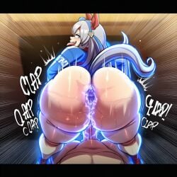 ai_generated ass ass_focus ass_squeeze assjob big_ass big_butt bubble_butt buttjob clapping_ass clapping_cheeks cookiekimu12 covered_buttjob cum cumming enormous_ass fat_ass fat_butt gigantic_ass hot_dogging hotdogging huge_ass huge_butt round_ass tamamo_cross_(umamusume) thick thick_ass thick_thighs thighs tongue_out twerk twerking twerking_on_dick umamusume umamusume_pretty_derby