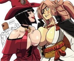 baiken bb_(baalbuddy) breasts color colored guilty_gear guilty_gear_strive i-no tkoharley yuri