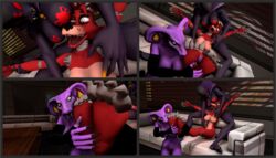 3d arbok bondage bound claws feet five_nights_at_freddy's foxy foxy_(fnaf) hawkvally nintendo paws pokemon sebrina tickling toes uncensored video_games widow