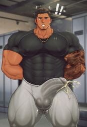 bara big_penis gay homosexual male_only muscular muscular_male toto_(artist)