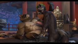 16:9 2025 3_toes 3d_(artwork) 3d_animation abs anal anal_sex animated anthro arm_scar arm_support biceps black_nose brown_body brown_fur canid canine cheek_tuft circumcised claws clothing_on_floor darbernsfw_(modeler) daytonyeen_(va) dialogue digital_media_(artwork) duo empty_eyes english_description epic_games facial_markings facial_piercing facial_scar facial_tuft fangs feet floor fortnite from_front_position fur genitals green_hair hair hajime_(fortnite) head_markings holding_leg humanoid_genitalia humanoid_hands humanoid_penis jop leg_scales long_playtime looking_pleasured male male/male mammal markings moan mohawk multicolored_body multicolored_fur muscular muscular_anthro muscular_male nipple_outline nipples nose_piercing nude_anthro nude_male outside_sex penetration penis piercing pink_nipples pink_penis procyonid raccoon raccoon_dog raised_leg rufus_(fortnite) scar scars_all_over sex shoulder_scar side_view sitting size_difference small_top_big_bottom sound spread_legs spreading standing striped_markings striped_tail stripes tagme tail tail_markings talking_to_another tanuki teeth toes tuft video video voice_acted white_body white_eyes white_fur widescreen wood wood_floor zanjideaf7_(modeler)