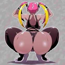 1girls ai_generated ass ass_focus big_ass female female_focus female_only huge_ass mullon novelai plumeria_(pokemon) pokemon pokemon_sm team_skull