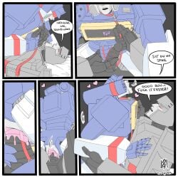 2boys alien alien_humanoid arousal bouncing_on_penis collar comic commission cuntboy cuntboy_sans_balls cute decepticon decepticon_insignia dialogue fuck_me_eyes instructions juicy_pussy laying_down laying_on_back laying_on_bed leash megatron moaning nuefass penetration power_bottom red_eyes riding_cock riding_penis robot robot_alien robot_humanoid simple_background simple_coloring simple_shading soundwave submissive_male sweet transformers transformers_g1 vaginal_penetration valve_penetration visor_(eyewear) wet_pussy wires