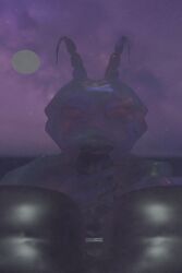 animated antennae_(anatomy) arthropod breasts deep_throat duo duo_focus fellatio female film_grain first_person_view genitals group gynomorph hand_on_penis humanoid intersex intersex/female looking_at_viewer moon multicolored_body oral oral_penetration penetration penile penis ribbed_penis sea sex sky star starry_sky thermonuclearartist translucent translucent_body water