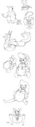 2girls ambiguous_gender anal_vore anus areolae belly big_belly body_writing bovine breasts furry insertion interspecies lactation longlevy lopunny miltank monochrome nintendo nipples nude on_back pokemon pokemon_(species) pokemon_bw pokemon_dppt pokemon_gsc pokemon_rse pregnant pussy rabbit raichu rodent scalie serperior skunk skuntank snake snivy standing stomach_bulge sweat tail text trembling unbirthing vibrava video_games vore